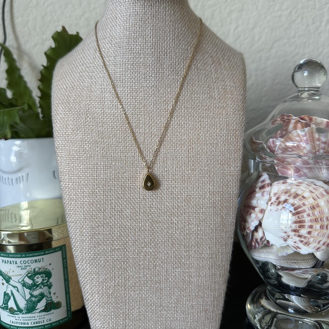 Gold Tear-Drop Necklace
