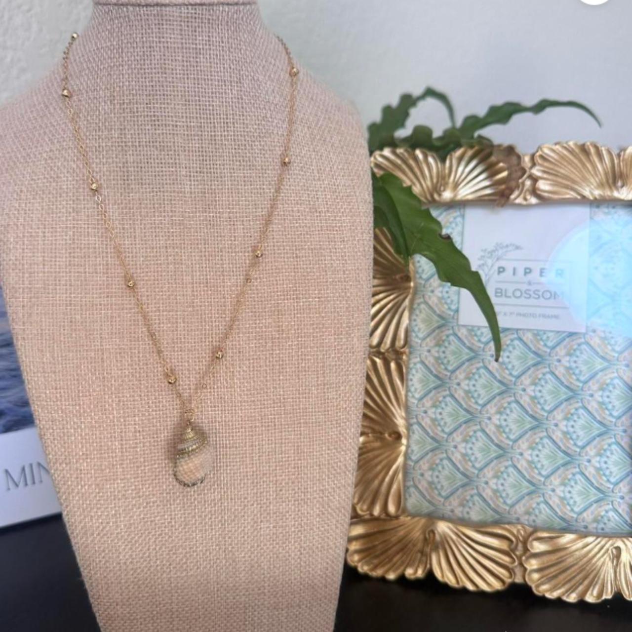 Small Spiral Shell Necklace