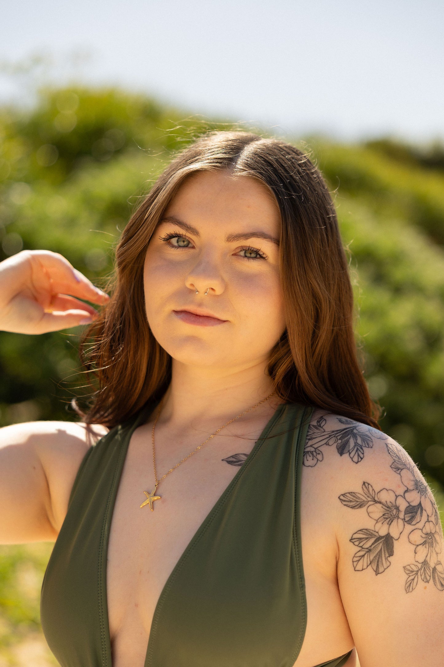 Aubrie Starfish Necklace