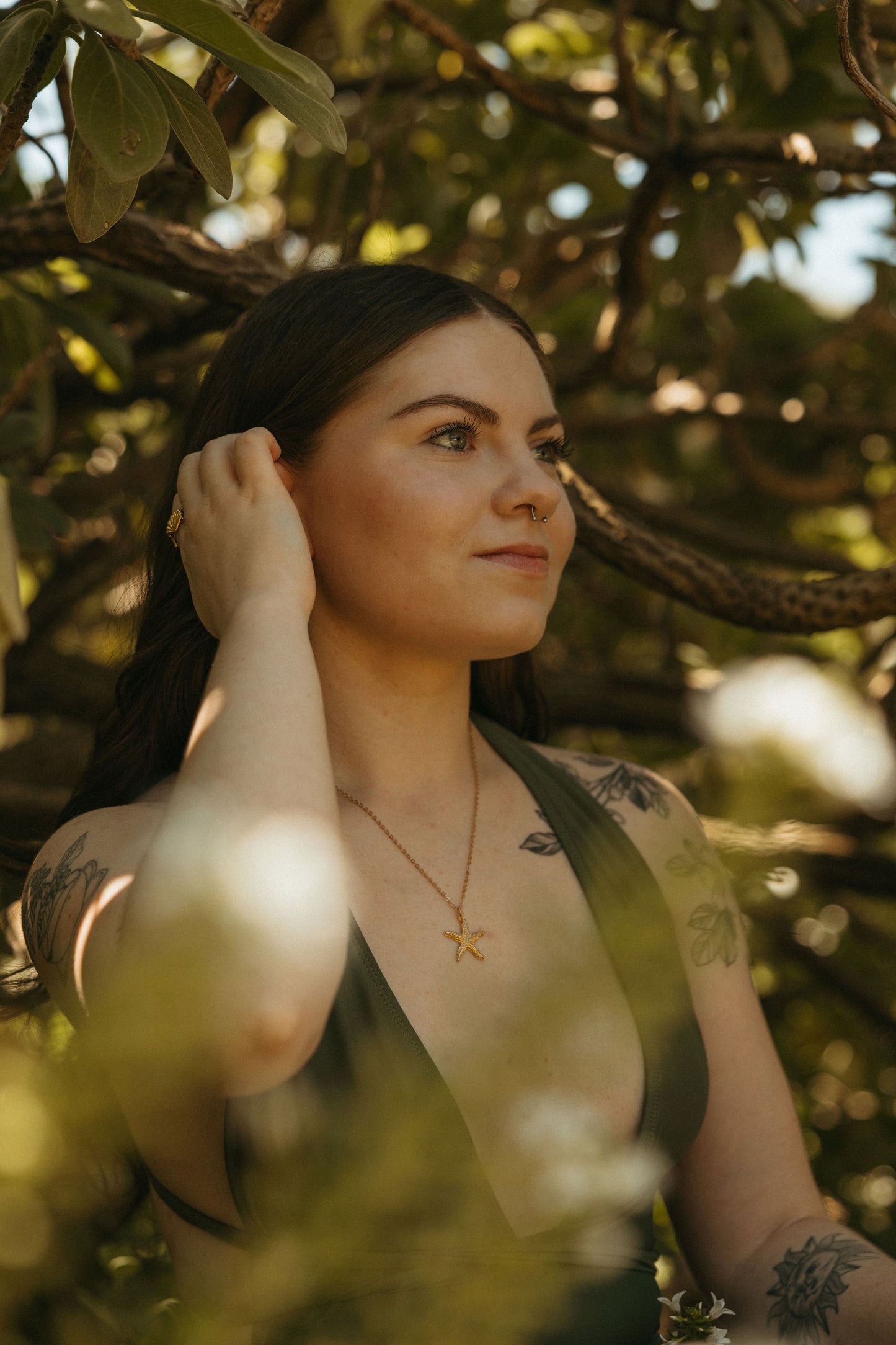 Aubrie Starfish Necklace