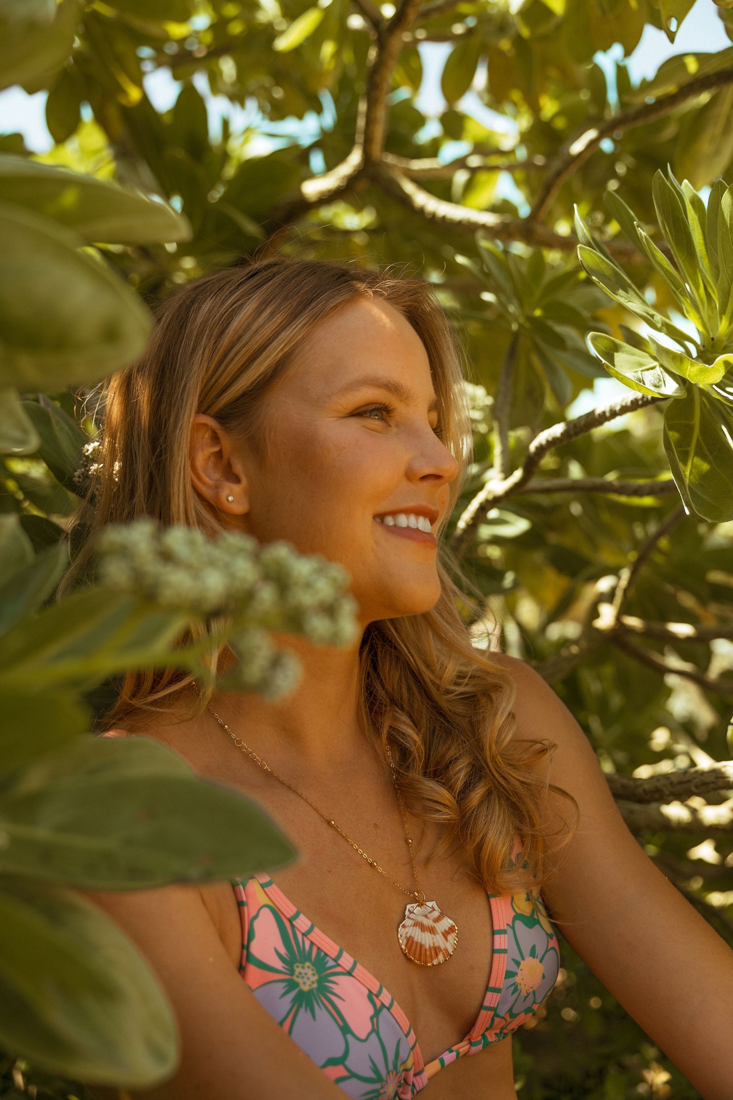 Calico Shell Necklace