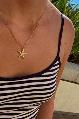 Aubrie Starfish Necklace