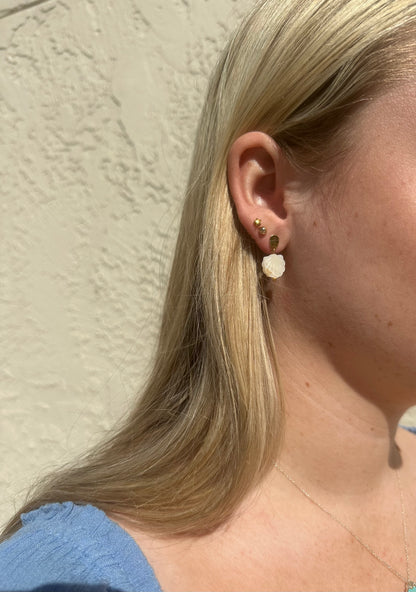 Kailani White Shell Earrings