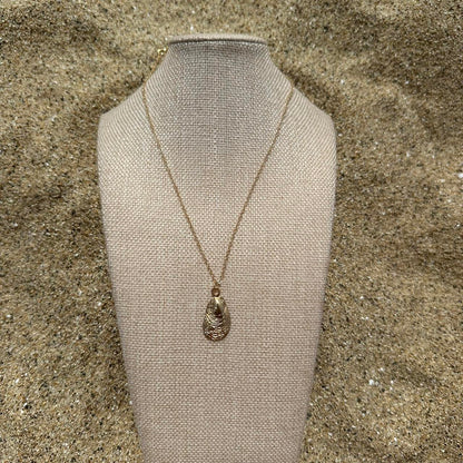 Golden Tide Oyster Necklace
