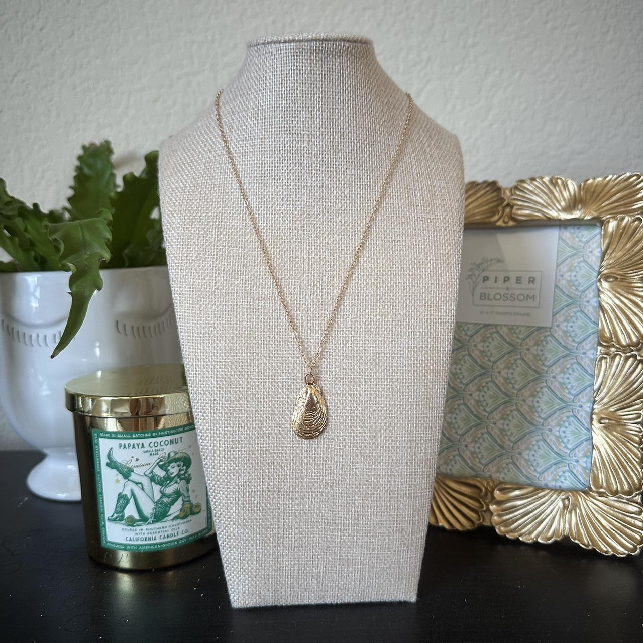 Golden Tide Oyster Necklace