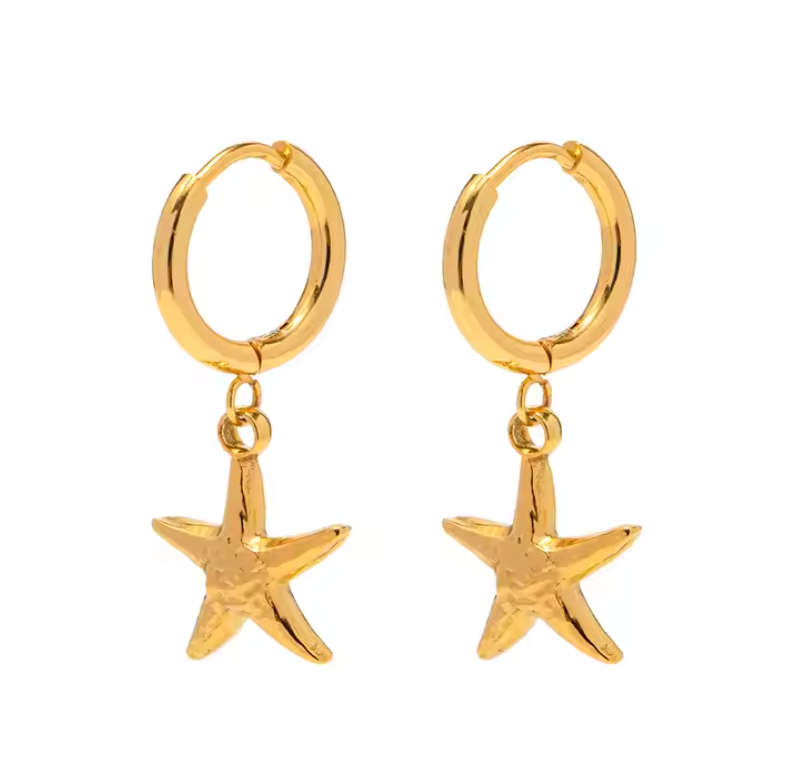 Aubrie Starfish Hoops