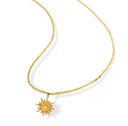 Gold Sun Necklace