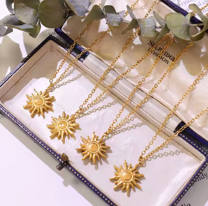 Gold Sun Necklace