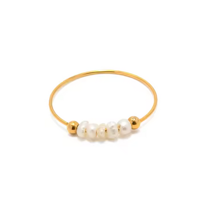 Pearl Strand Fidget Ring